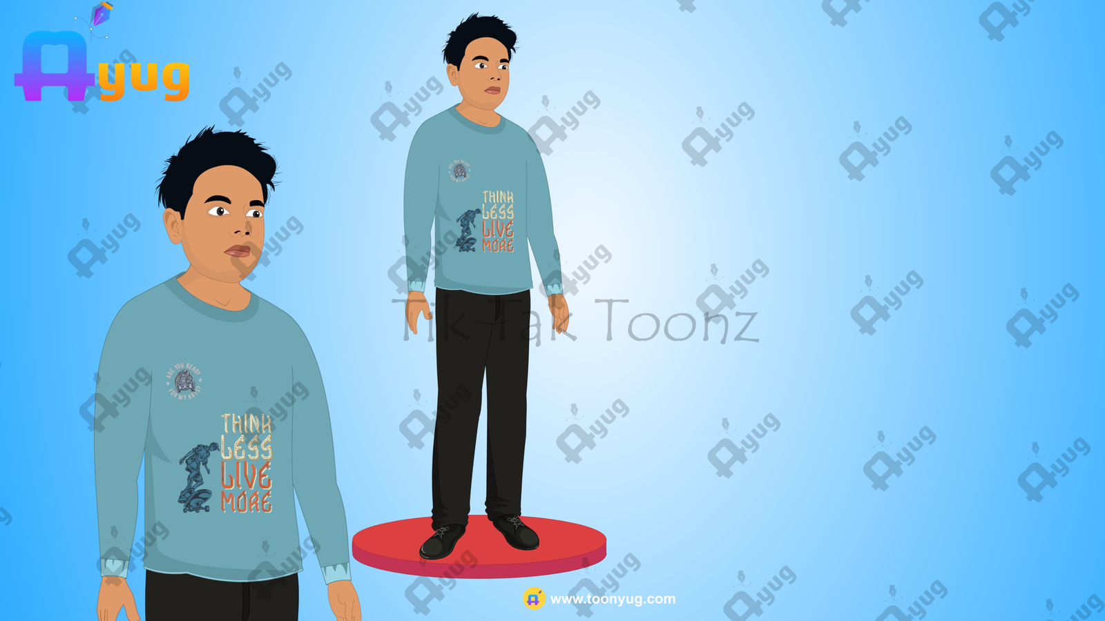 1 Indian City Modern Boy Animated Human Character - Image 1