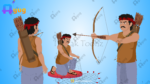 Jungli Bird Shikari (Hunter) Indian Village Animated Human Character