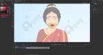 Indian Village Girl In Saree Animated Human Character - Image 4