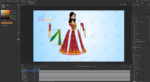 Indian Village Princess Rani Rajkumari Woman (Cute Girl) Animated Human Character - Image 3