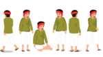 16 Premium Indian Village Characters For Moral Story Animated Human Characters ( Jamidar, Woman, Shikari, Sadhu, Kisan, Krishn, Ghost, Jinni, Thief, Poor Man) - Image 3