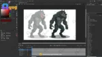 Savage Black Werewolf / Bheriya Rakshas – Fully Rigged for Adobe Animate CC - Image 8