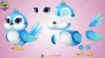 21+ Animated Cartoon Birds Bundle - Editable Adobe Animate - Image 15