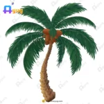 Indian Coconut Tree Vector – Nariyal Ka Ped with Orange Fruit Cluster (Available in Animated .FLA & Static .PSD)