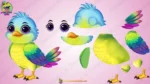 21+ Animated Cartoon Birds Bundle - Editable Adobe Animate - Image 13