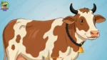 Animated Cow Character Poses for Kids Stories | Brown Spotted Cow Animation - Image 4