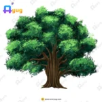 Indian Dense Banyan Tree Vector – Wide Canopy Bargad with Massive Shade (Available in Animated .FLA & Static .PSD)