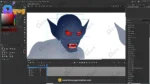 Evil Blue Goblin / Dark Forest Demon – Fully Animated & Rigged for Adobe Animate CC - Image 5