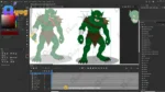 Evil Green Monster / Goblin Warrior – Fully Rigged for Adobe Animate CC - Image 6