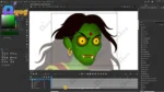 Evil Green Spirit / Chudail Character – Fully Rigged for Adobe Animate CC - Image 6