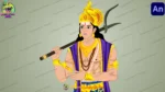 Hindu God Character Animation Poses | Divine Warrior 2D Character Design - Image 2