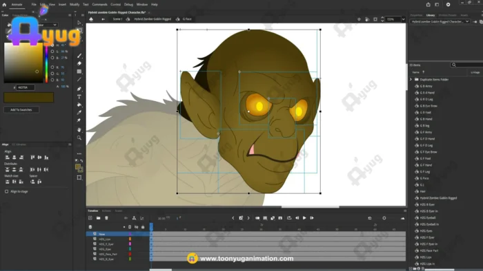 Zombie Goblin / Undead Green Spirit – Fully Animated & Rigged for Adobe ...