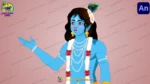 Little Krishna 2D Animation Character | Lord Krishna Poses for Mythological Stories - Image 3