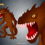 Savage Lizard-Man / Reptilian Beast – Fully Rigged for Adobe Animate CC