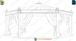 Royal Indian Wedding Mandap Background for 2D Animation - Layered PSD & 8K PNG - Image 2