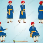 Royal Indian Vazir (Minister , Mantri ) 2D Character Set
