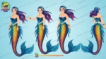 Beautiful 2D Mermaid Character Rig