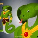 Naga Warrior / Snake Man Character – Fully Rigged for Adobe Animate CC
