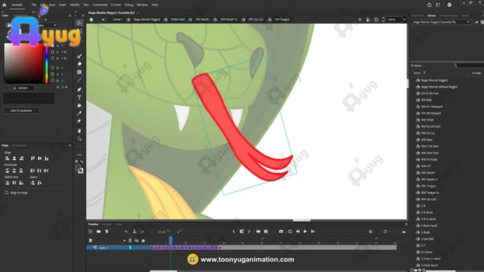 Naga Warrior / Snake Man Character – Fully Animated & Rigged for Adobe ...