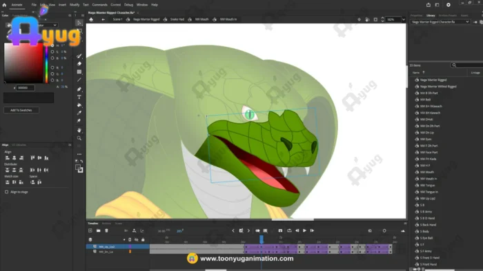 Naga Warrior / Snake Man Character – Fully Animated & Rigged for Adobe ...