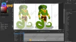 Naga Warrior / Snake Man Character – Fully Rigged for Adobe Animate CC - Image 6