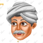 Indian Pradhan Head – Village Sarpanch / Mukhiya Character (Available in Animated .FLA & Static .PSD)