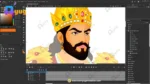 Indian Emperor (Maha-Samrat, Maharaja) – High-Detail Rigged & Animated Character for Adobe Animate CC - Image 10