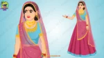 Beautiful Indian Princess (Rajkumari) 2D Character Set - Image 3
