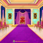 Grand Royal Court - Maharaja Rajsava 2D Animation Background (PSD & PNG)