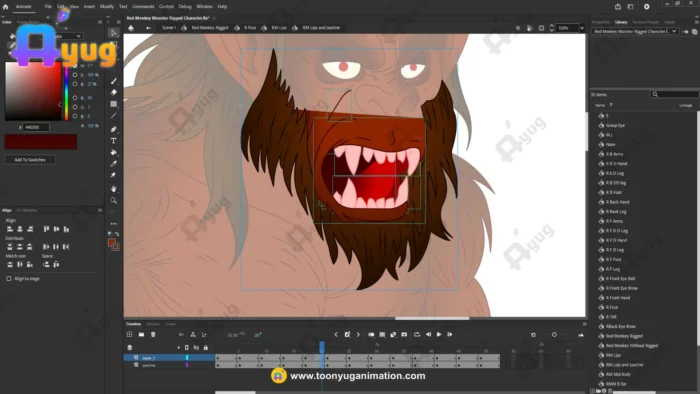 Monster Monkey / Vanar Rakshas – Fully Animated & Rigged for Adobe ...