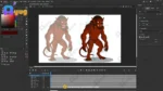 Monster Monkey / Vanar Rakshas – Fully Animated & Rigged for Adobe Animate CC - Image 8