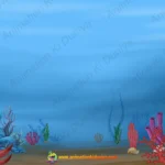 Under Water River & Sea Life Background for 2D Animation (PNG & PSD)