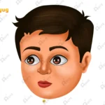 Small Indian Boy Head – Neat School Kid / Good Son Character (Available in Animated .FLA & Static .PSD)