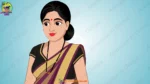 Indian Village Woman 2D Character - Traditional Saree - Image 2