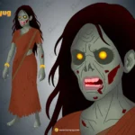 Vengeful Zombie Woman / Chudail Character – Fully Rigged for Adobe Animate CC