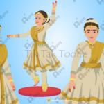 King's Nartaki (Dancer) Animated Human Character