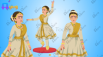 King's Nartaki (Dancer) Animated Human Character