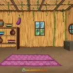 Cozy Bird House Kitchen Interior 2D Background | Rural Bird Home Scenery( PNG & PSD )