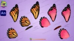 Beautiful 2D Animated Butterfly Pack - Orange & Pink Colorful Wings - Image 2
