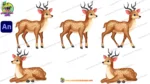 2D Animated Deer Character Pack for Jungle & Moral Stories