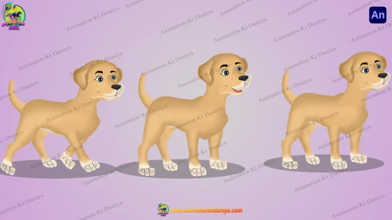 2D Animated Dog Character Pack for Cartoons & Moral Stories