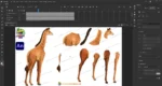 2D Animated Giraffe Character Pack for Professional Jungle Cartoon - Image 2