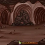 Mysterious Cave Interior 2D Animation Background - (PSD & PNG)