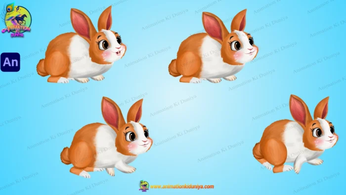 Cute 2D Animated Rabbit Character Pack for Moral Stories & Rhymes ...