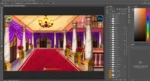 Grand Royal Palace Interior Hall - 2D Animation Lobby Background (PSD & PNG) - Image 2
