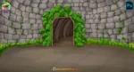Secret Stone Cave Entrance - 2D Animal Home Animation Background (PSD & PNG)