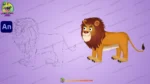Majestic 2D Animated Lion Character Pack for Jungle & Moral Stories - Image 3