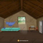 Poor Indian Village Hut Interior PSD High Quality Background