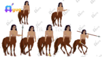 16 Premium Indian Village Characters For Moral Story Animated Human Characters ( Jamidar, Woman, Shikari, Sadhu, Kisan, Krishn, Ghost, Jinni, Thief, Poor Man) - Image 7