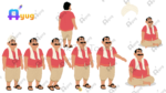 16 Premium Indian Village Characters For Moral Story Animated Human Characters ( Jamidar, Woman, Shikari, Sadhu, Kisan, Krishn, Ghost, Jinni, Thief, Poor Man) - Image 14